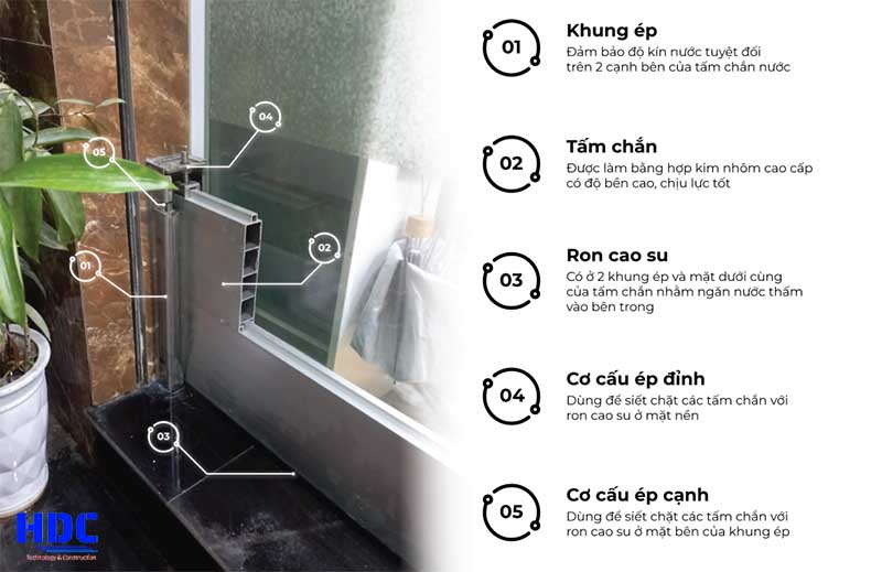 Đặc điểm và tính năng của vách ngăn nước