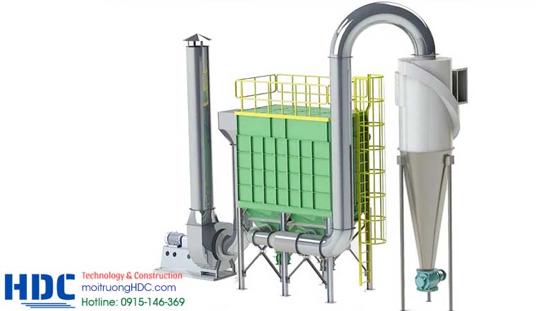 Túi lọc bụi trong công nghệ môi trường xử lý khí thải