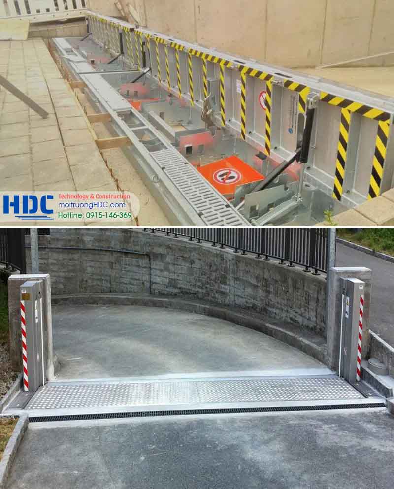 Cửa chống ngập nước bằng thủy lực ở hà nội