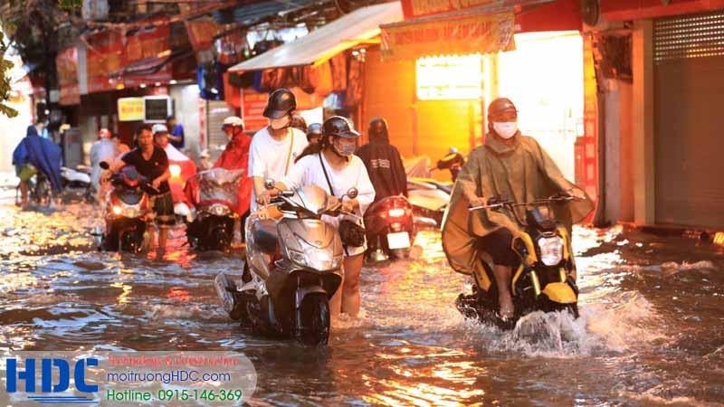 Tình trạng ngập nước mỗi mùa mưa tới