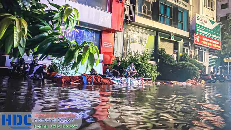 Rủi ro chập cháy khi chung cư tràn nước