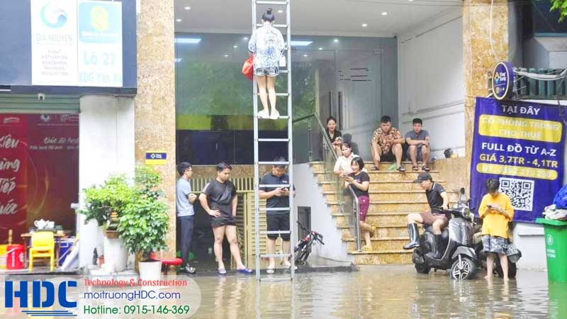 Tìm hiểu các lý do gây ngập lụt chung cư