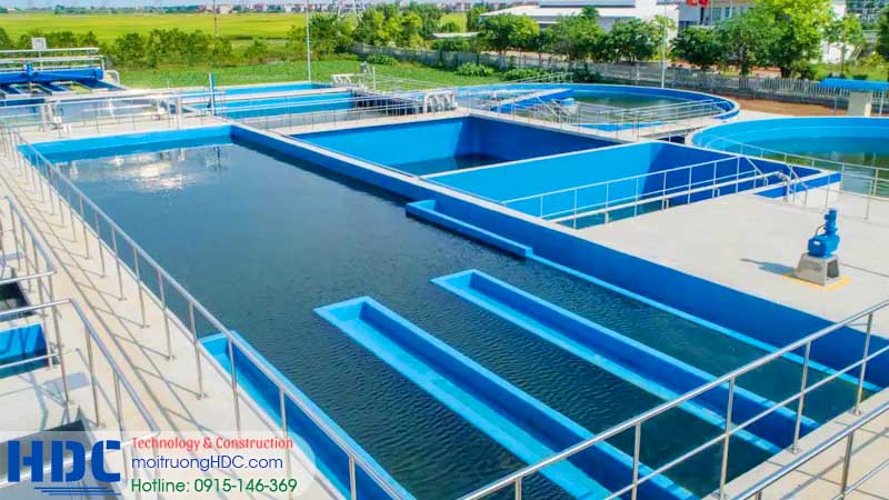 bể khử trùng trong hệ thống xử lý nước thải y tế