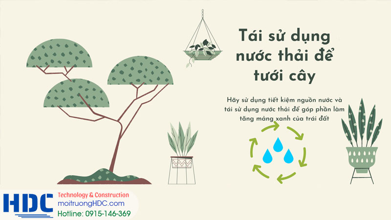 Ứng dụng thực tế của nước thải sau xử lý