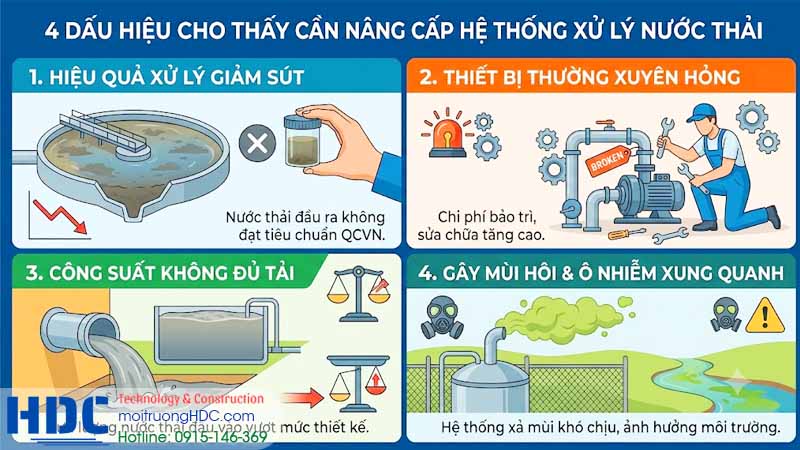 Thời điểm cần nâng cấp hệ xử lý nước thải ở hà nội